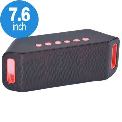MegaBass Portable Bluetooth Wireless Speaker S204 (Black)